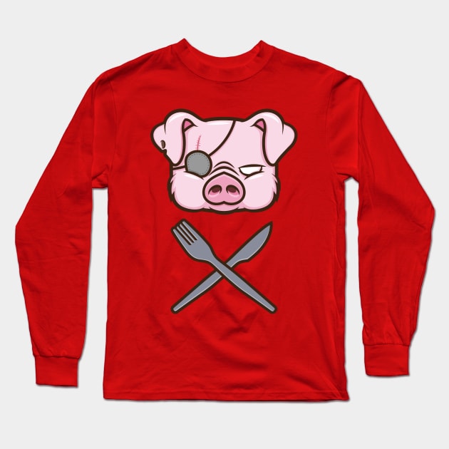 Tastes Like Pork Long Sleeve T-Shirt by JenniferSmith